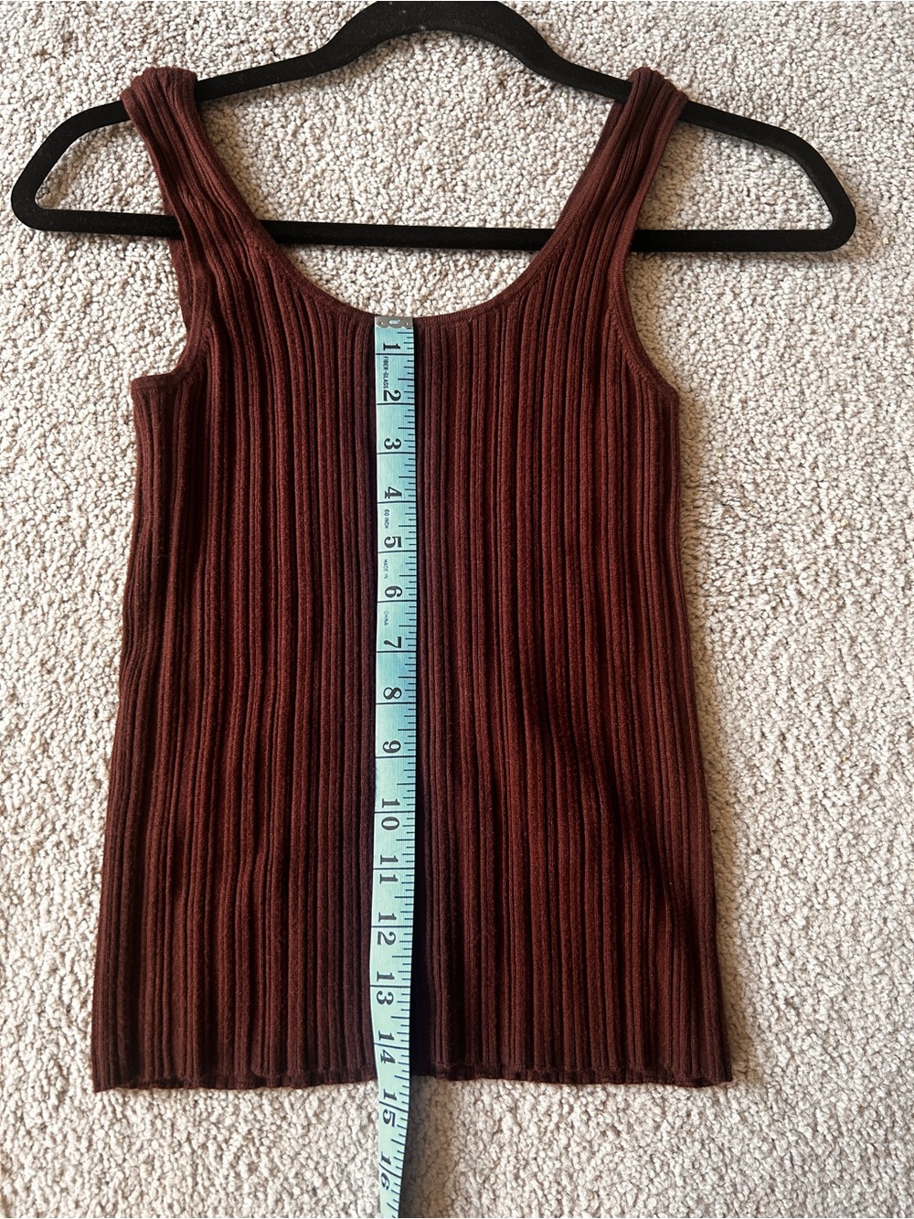 Madewell The Signature Knit Scoop Neck Tank. Size small. Deep Maroon Color
